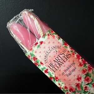 Yankee Candle Co Hearts and Flowers Taper Candles  Discontinued